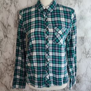 Check & Stripe plaid flannel size medium